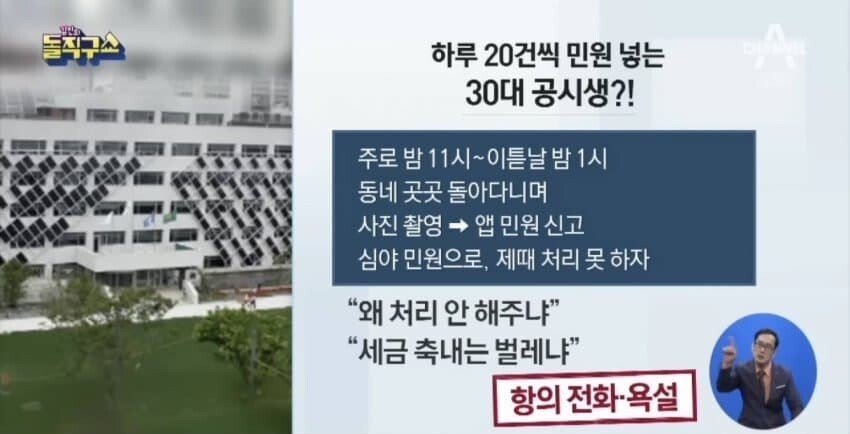 하루에 민원 20건씩 넣던 인간의 정체