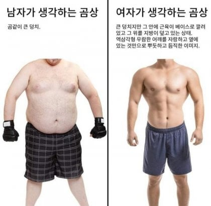 여자들이 곰같은 남자 몸매를 좋아하는 이유