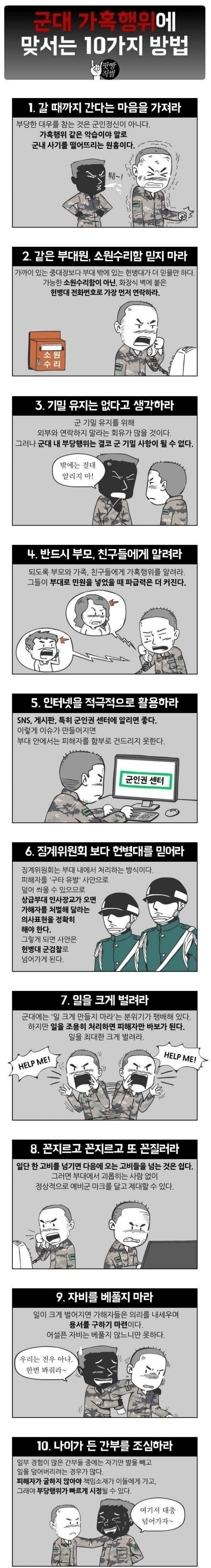 최근 재조명받는 군대 10가지 팁