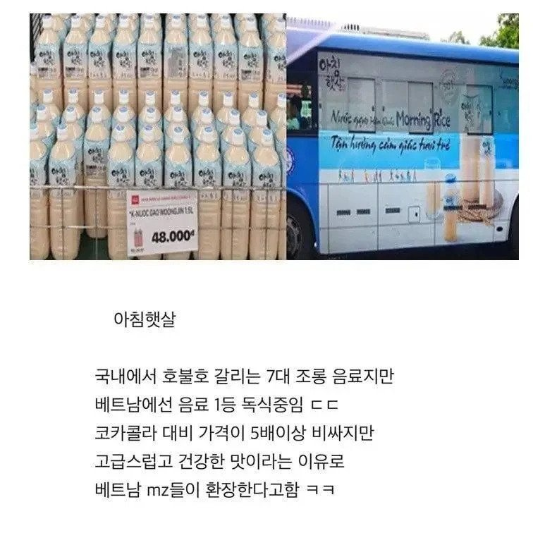 베트남에서 인기있는 한국 음료