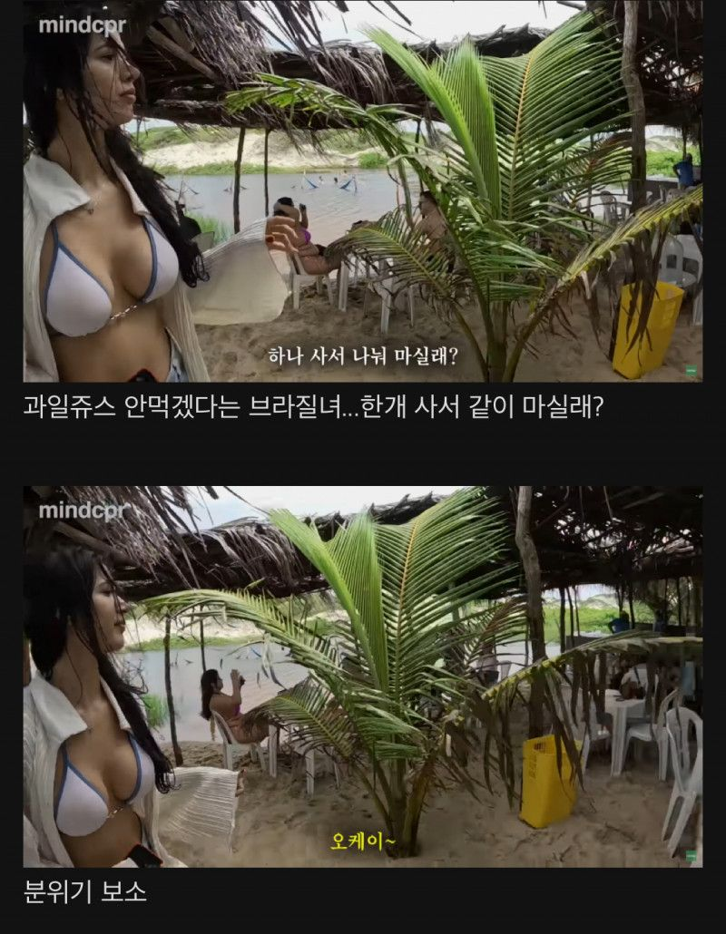 한국어 알려달라는 브라질녀와 데이트