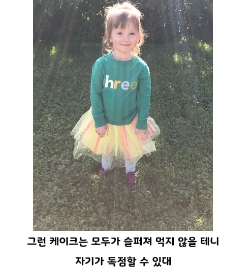 3살 조카가 원한 케이크