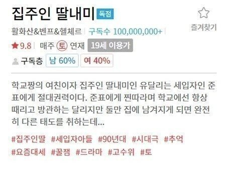 역대 최초 1억뷰를 넘은 성인 떡툰