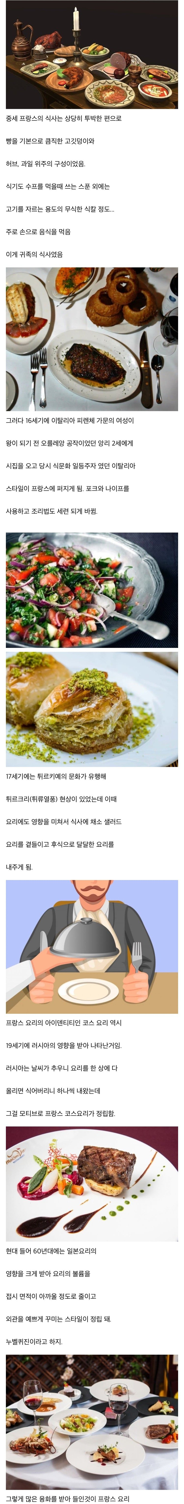 따지고 보면 무근본 혼종이라는 프랑스 요리