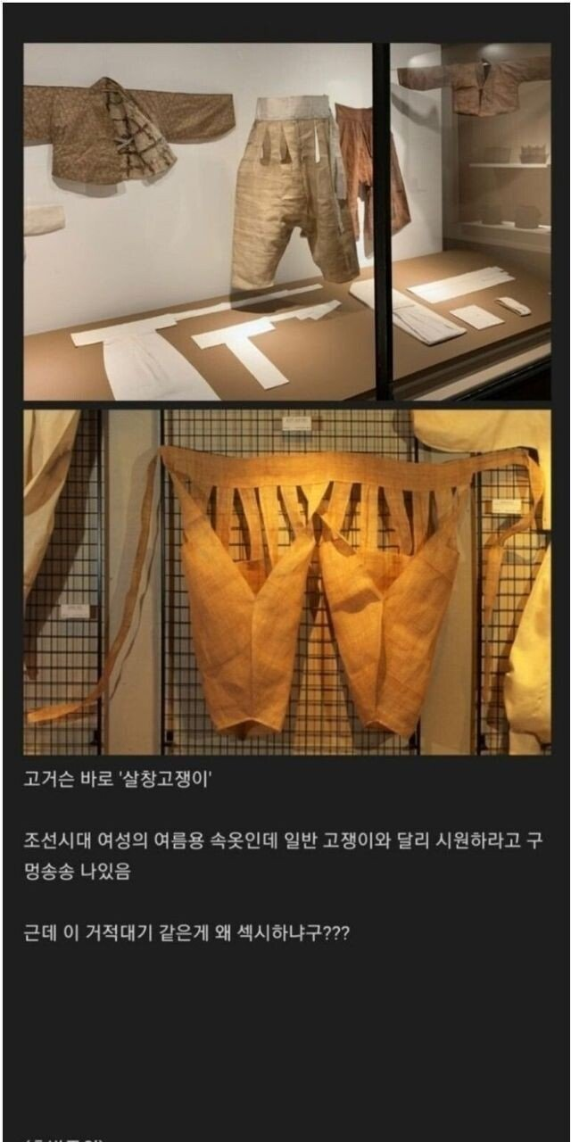 조선시대 여름 속옷 클라스 ㄷㄷ