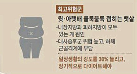 가장 위험한 뱃살